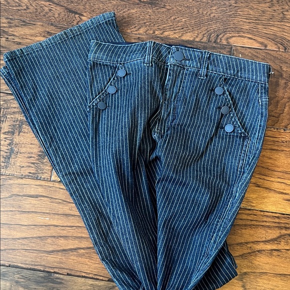 Wit & Wisdom Striped Jeans with Button Closure - Picture 8 of 10